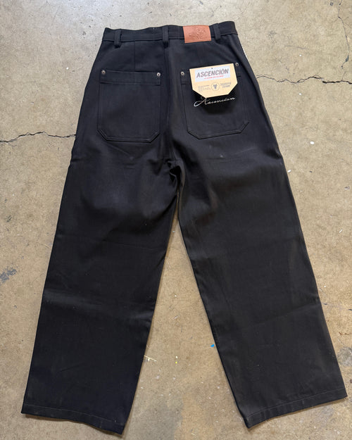 Black Big Cowboy Pants
