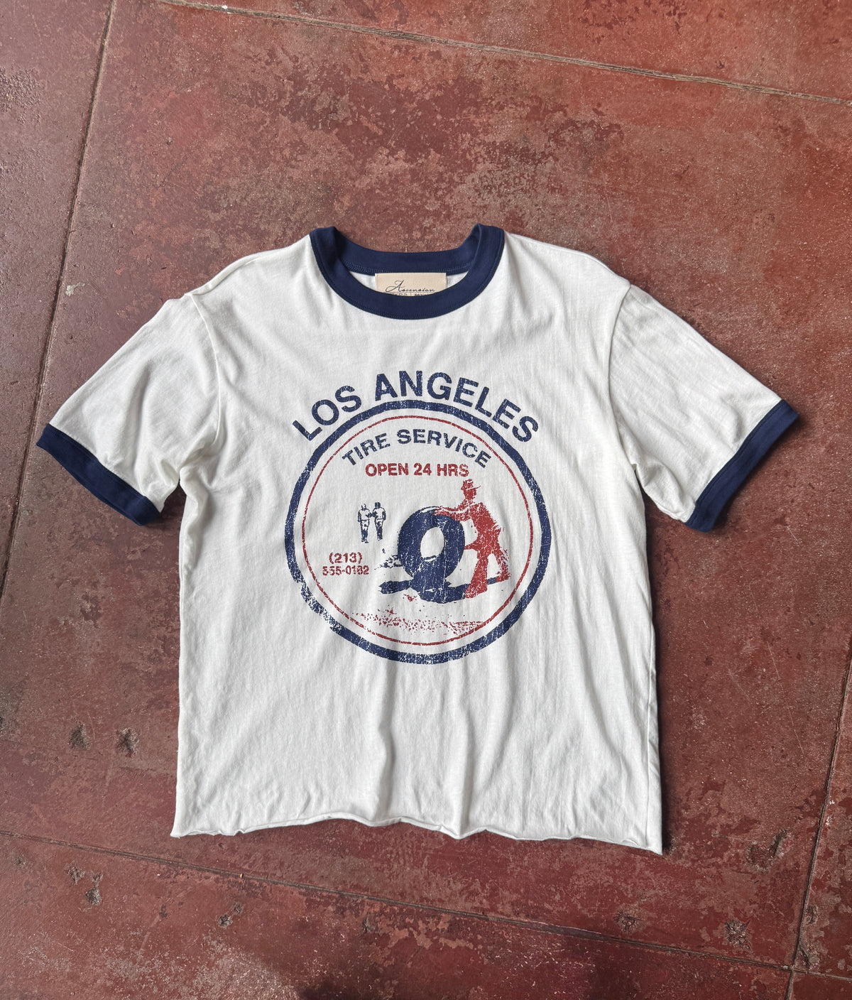 Tire Shop Ringer Tee