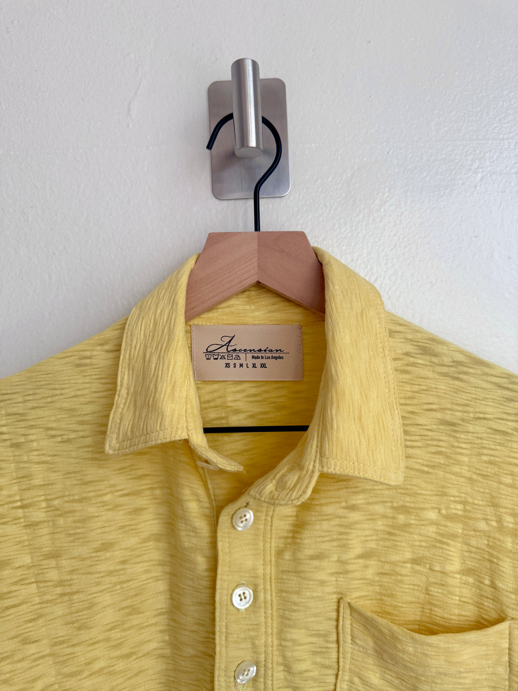 Lemon Yellow Slub Polo