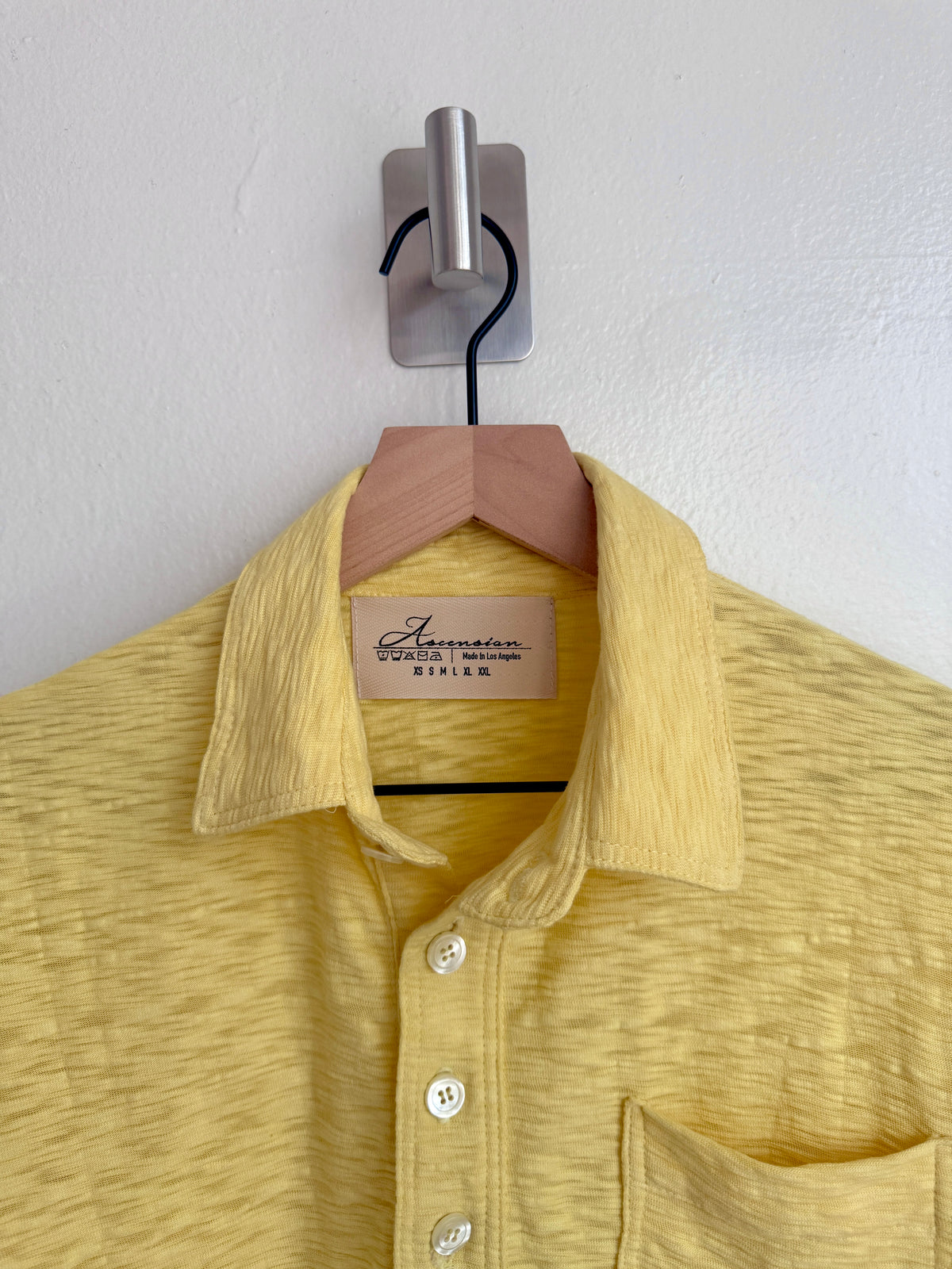 Lemon Yellow Slub Polo