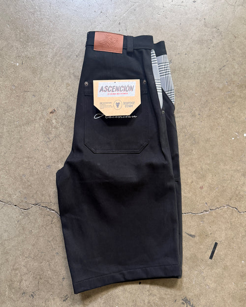 Black Big Cowboy Jorts