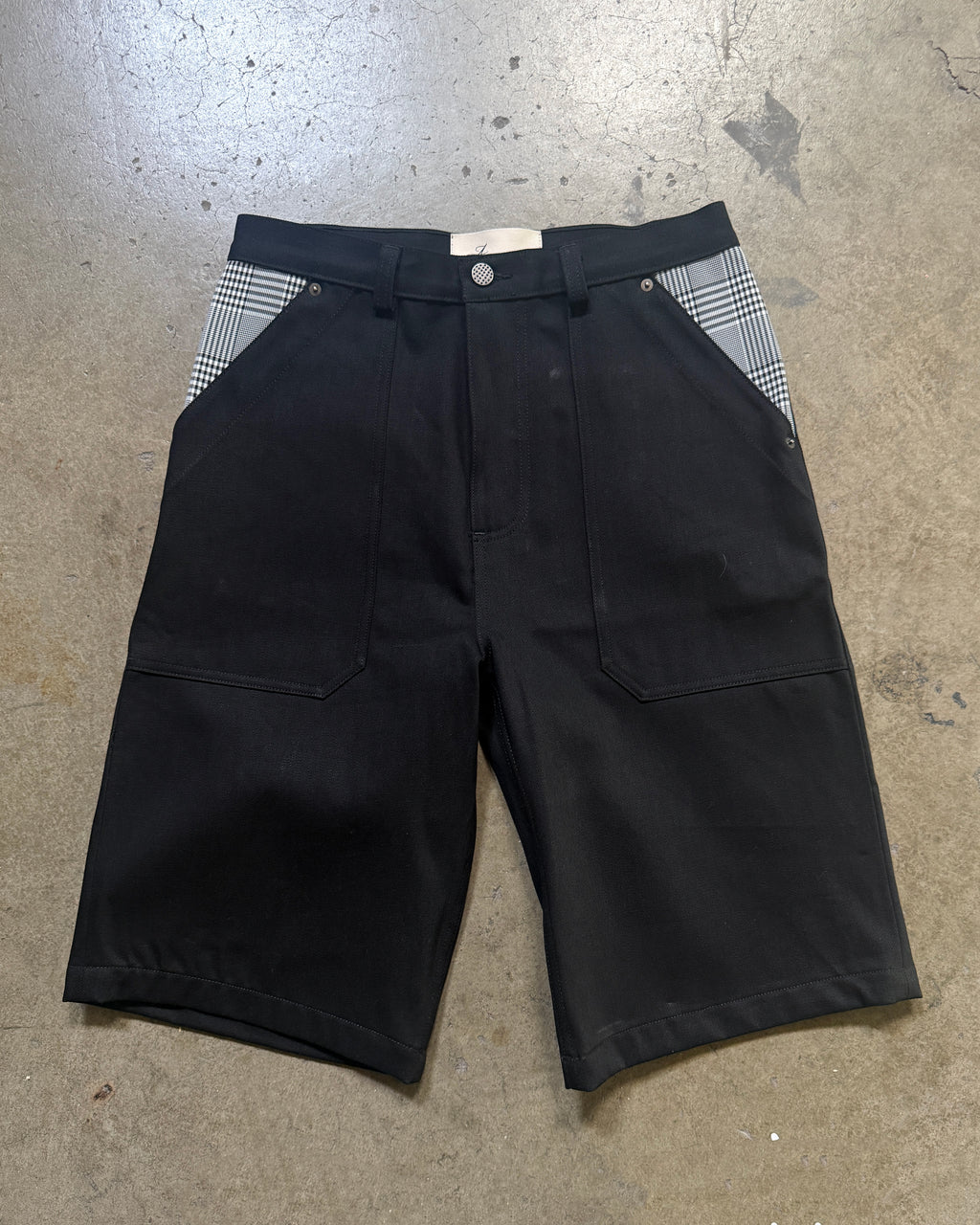 Black Big Cowboy Jorts