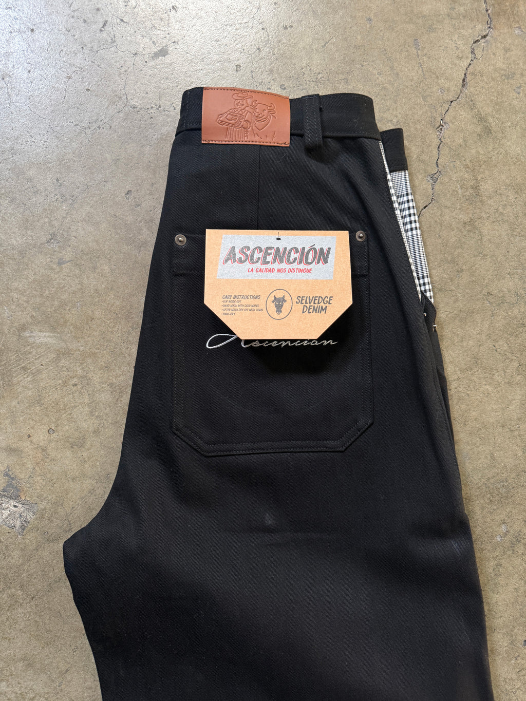 Black Big Cowboy Pants